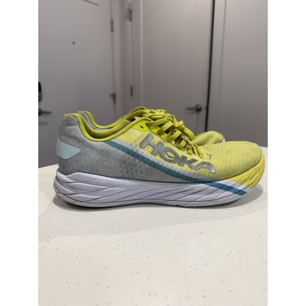Hoka One One Rocket X Blue‎ Glass Evening Primrose Men's 8.5